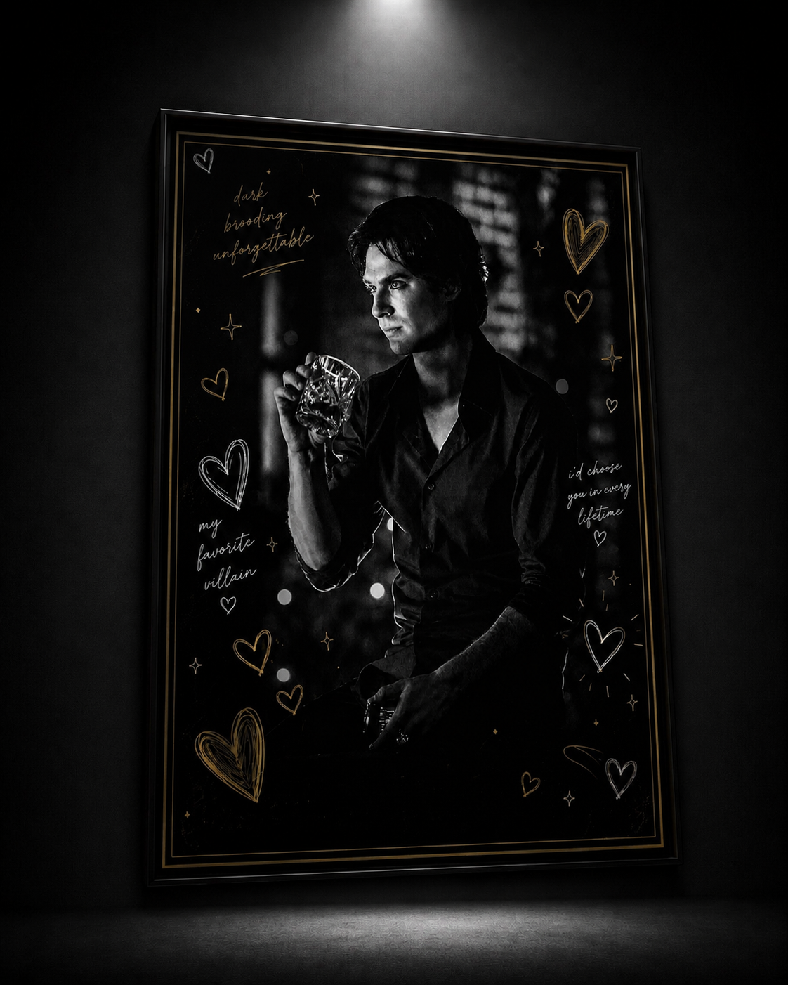 Damon Salvatore – Dark Devotion Gold Edition Poster